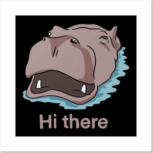 Hippopotamus - Cute Hippo Posters and Art